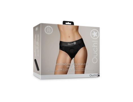 Vibrating Strap-on High-cut Brief - XS/S - 4