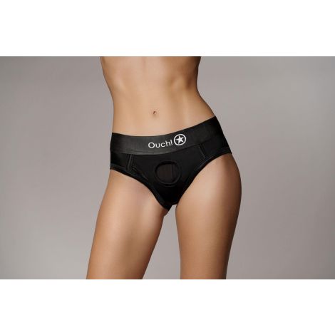 Vibrating Strap-on High-cut Brief - XS/S - 2