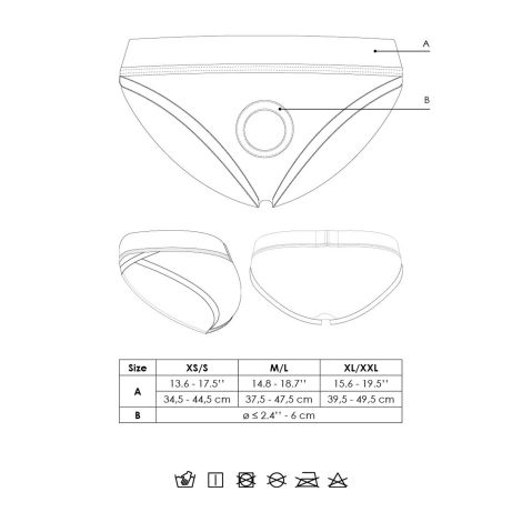 Vibrating Strap-on Hipster - XS/S - 13