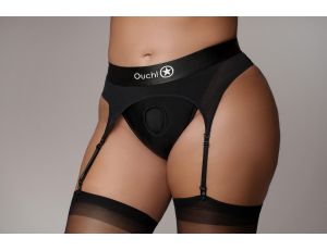 Vibrating Strap-on Thong with Adjustable Garters - XL/XXL - image 2