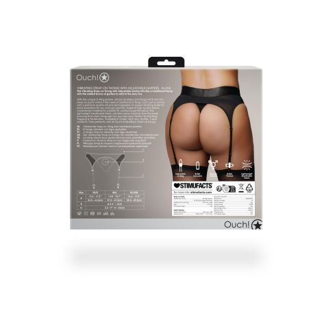 Vibrating Strap-on Thong with Adjustable Garters - XL/XXL - 5