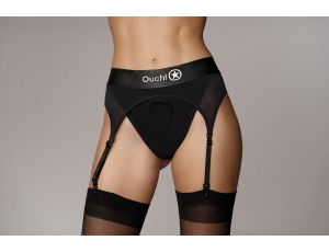 Vibrating Strap-on Thong with Adjustable Garters - XS/S - image 2