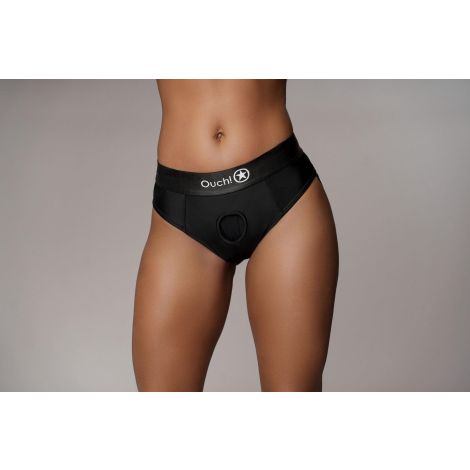 Vibrating Strap-on Thong with Removable Rear Straps - M/L - 2