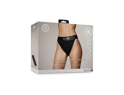 Vibrating Strap-on Panty Harness with Open Back - XS/S - 4