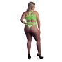 Body with Grecian Neckline - Neon Green - XL/XXXXL - 3