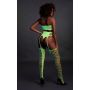 Two Piece with Crop Top and Stockings - Green - XS/XL - 6