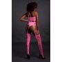 Two Piece with Crop Top and Stockings - Pink - XS/XL - 6