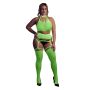 Two Piece with Crop Top and Stockings  XL/XXXXL - 2