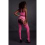 Two Piece with Crop Top and Stockings - Pink - XS/XL - 6