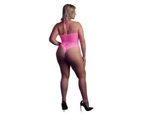 Body with Halter Neck - Neon Pink - XL/XXXXL - image 2