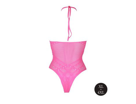 Body with Halter Neck - Neon Pink - XL/XXXXL - 7