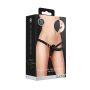 Ouch! - Dual Silicone Ribbed Strap-On - Adjustable - Black - 5