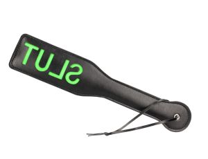 'Slut'' Paddle - Glow in the Dark - Black/Neon Green - image 2