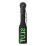 'Slut'' Paddle - Glow in the Dark - Black/Neon Green - 2