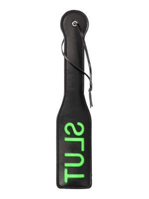 'Slut'' Paddle - Glow in the Dark - Black/Neon Green