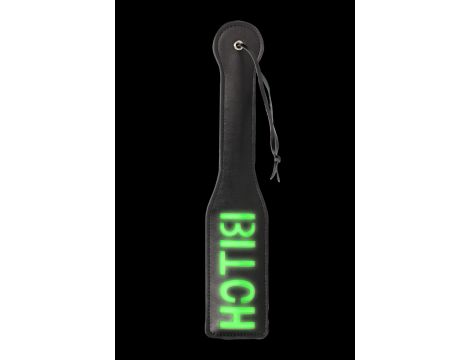 'Bitch'' Paddle - Glow in the Dark - Black/Neon Green - 6