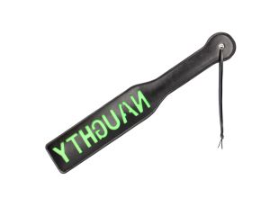 'Naughty'' Paddle - Glow in the Dark - Black/Neon Green - image 2