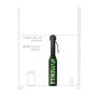 'Naughty'' Paddle - Glow in the Dark - Black/Neon Green - 6