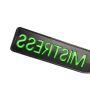 'Mistress'' Paddle - Glow in the Dark - Black/Neon Green - 6