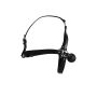 Head Harness with Solid Ball Gag - Black - 6