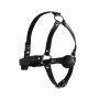 Head Harness with Solid Ball Gag - Black - 7