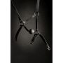 Head Harness with Solid Ball Gag - Black - 12