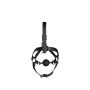 Head Harness with Breathable Ball Gag and Nose Hooks - Black - 10