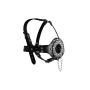 Open Mouth Gag Head Harness with Plug Stopper - Black - 8