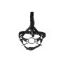 Head Harness with Spider Gag and Nose Hooks - Black - 6