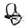 Head Harness with Spider Gag and Nose Hooks - Black - 9