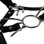 Head Harness with Spider Gag and Nose Hooks - Black - 11