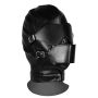 Blindfolded Mask with Breathable Ball Gag - Black - 2