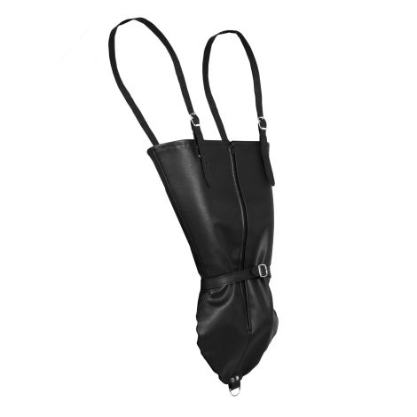 Zip-up Full Sleeve Arm Restraint - Black - 8