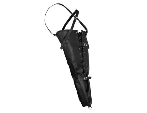 Lace-up Full Sleeve Arm Restraint - Black - 9