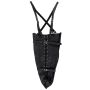 Lace-up Full Sleeve Arm Restraint - Black - 9