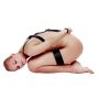 Body Harness with Thigh and Hand Cuffs - Black - 3