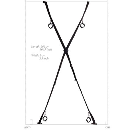 Over the Door Bondage Cross - Black - 7