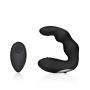 Bent Vibrating Prostate Massager with Remote Control - Black - 2