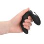 Bent Vibrating Prostate Massager with Remote Control - Black - 7