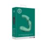 Bent Vibrating Prostate Massager with Remote Control - Metallic Green - 3