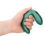 Bent Vibrating Prostate Massager with Remote Control - Metallic Green - 5