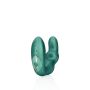 Bent Vibrating Prostate Massager with Remote Control - Metallic Green - 6