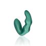 Bent Vibrating Prostate Massager with Remote Control - Metallic Green - 8