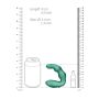 Bent Vibrating Prostate Massager with Remote Control - Metallic Green - 9