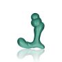 Stacked Vibrating Prostate Massager with Remote Control - Metallic Green - 6