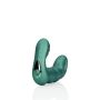 Beaded Vibrating Prostate Massager with Remote Control - Metallic Green - 7