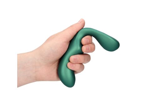 Pointed Vibrating Prostate Massager with Remote Control - Metallic Green - 7