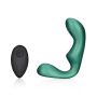 Pointed Vibrating Prostate Massager with Remote Control - Metallic Green - 2