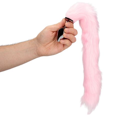 Light-up Fox Tail with Metal Butt Plug - 11