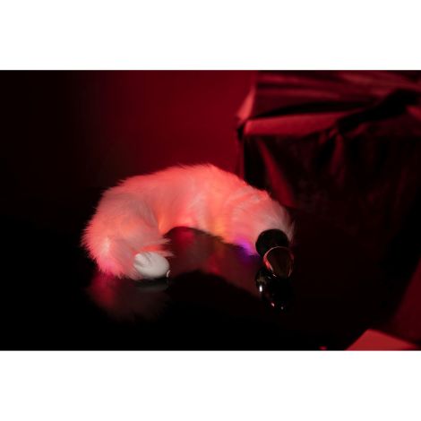 Light-up Fox Tail with Metal Butt Plug - 13